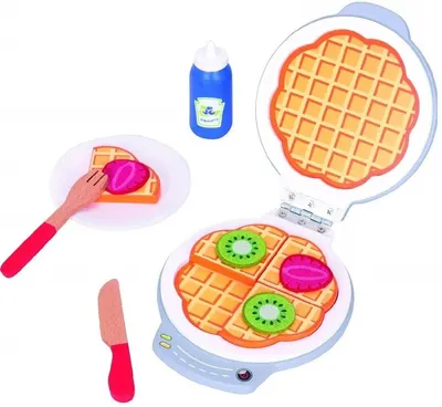 Set lemn Lelin - Toaster cu produse, gri