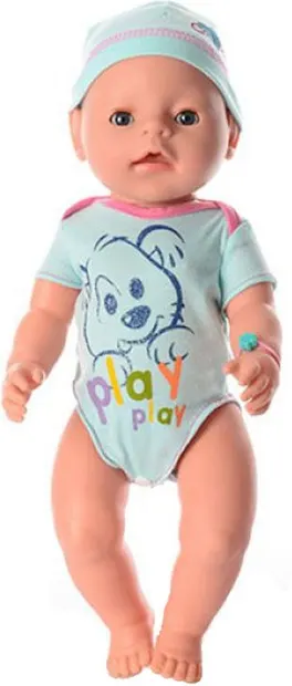 Raya Toys Baby Doll - 7 funcții și 10 accesorii, albastru