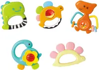 Set de zornaitoare pentru bebelusi Hola Toys - Dinozauri, 5 bucati
