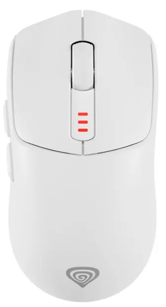 Mouse de gaming Genesis - Zircon 500, optic, wireless, alb