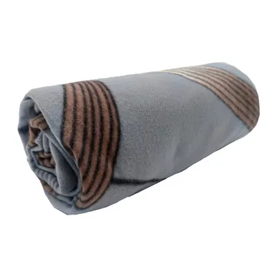 Pătură gri din polar/fleece 150x200 cm Gold Ribbon – JAHU collections
