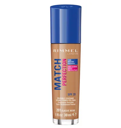 Rimmel London Fond de ten Match Perfection 201 Classic Beige