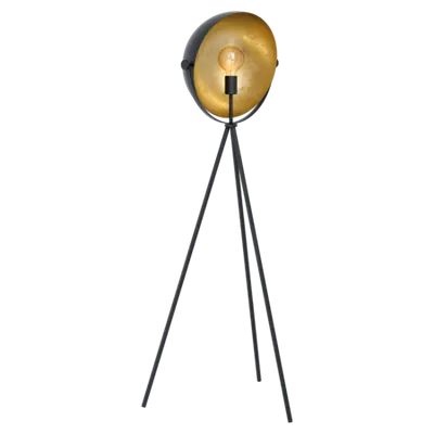 Lampa pardoseala DARNIUS negru, gold 220-240V,50/60Hz