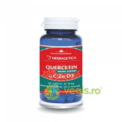 Quercetin Imuno Suport (Vitamina C+Zn+D3) 30cps