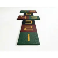 ȘOTRON din dale de cauciuc 500X500X30 mm - Multicolor