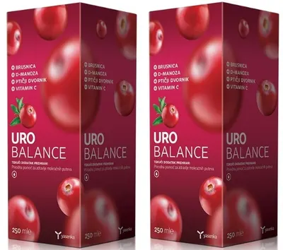 Uro Balance, D-Manoza 2500Mg la 250ML, 2 bucati