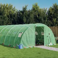 Gossi sera cu cadru din otel, verde, 56 m2, 14x4x2 m