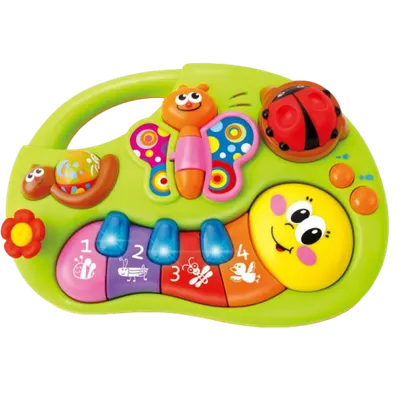 Pianina Animalutelor Vesele Cu Lumini Si Sunete