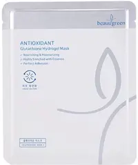 BeauuGreen Mască de față cu folie Vitalizing Glutathione Hydrogel, 30 ml