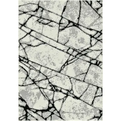 Covor Dreptunghiular, 120 x 170 cm, Gri, Model Cappuccino 16102