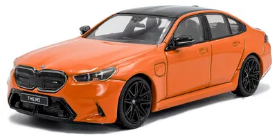 Model de colecție SOLIDO Moderne: Automobile - BMW G90 M5 Sedan, Fire Orange III, 2024