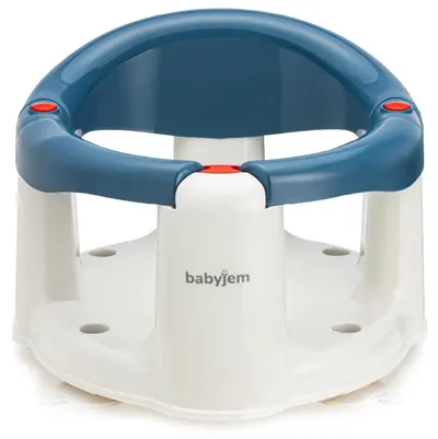 Cadă antiderapantă și scaun pentru hrănire BabyJem - Indigo Blue