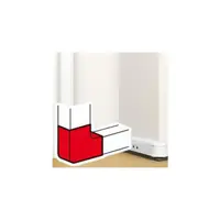 Unghi plan 90° - pentru 50x80 capac flexibil snap-on DLP trunking - alb