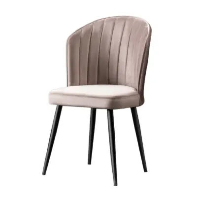Set 4 scaune RUBI, cappuccino + negru, 52x42x85 cm