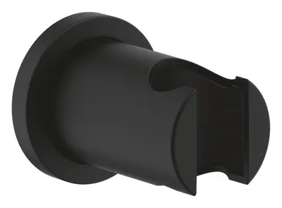 Suport para dus Grohe Rainshower 22117KF0, universal, montare pe perete, mat, Negru