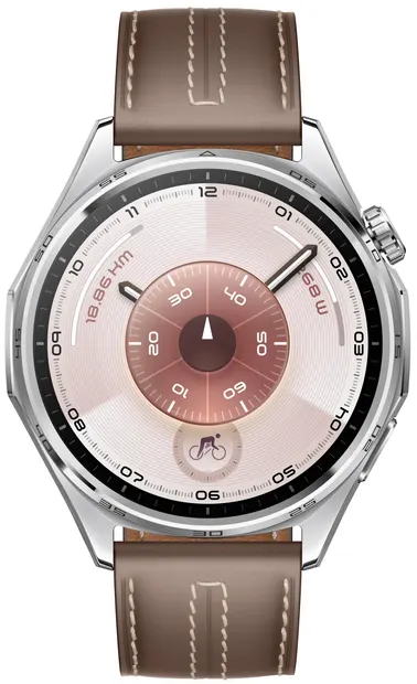Ceas inteligent Huawei - Watch GT6, 1.47'', 46 mm, Grey Leather
