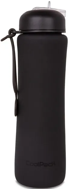 Sticlă pliabilă din silicon Cool Pack Pump - Rpet Black, 600 ml
