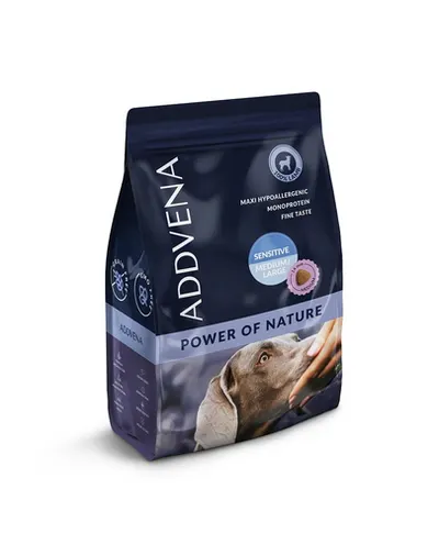ADDVENA Power of Nature Sensitive medium&large 2,5 kg hrana uscata pentru caini sensibili, cu miel