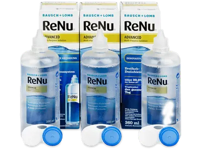 Soluție ReNu Advanced 3x 360 ml