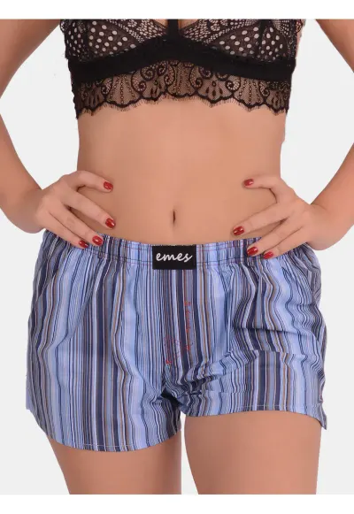 Pantaloni scurti de pijama in dungi