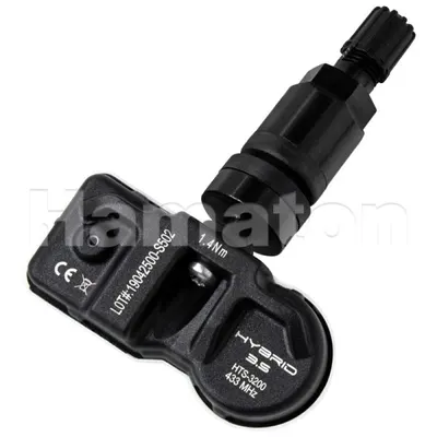 Senzor presiune roata TPMS HAMATON EU-PRO Hybrid 3,5, programabila universal cu valva aluminiu (negru), 433 MHz