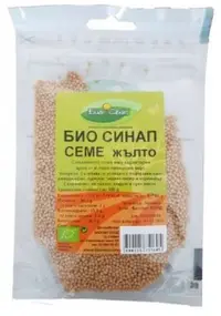 Semințe bio de muștar galbene, 60 g, Biosvyat
