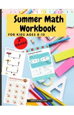 Summer Math Workbook for kids Ages 8-10: Brain Challenging Math Activity Workbook 3rd Grade for Kids, Toddlers