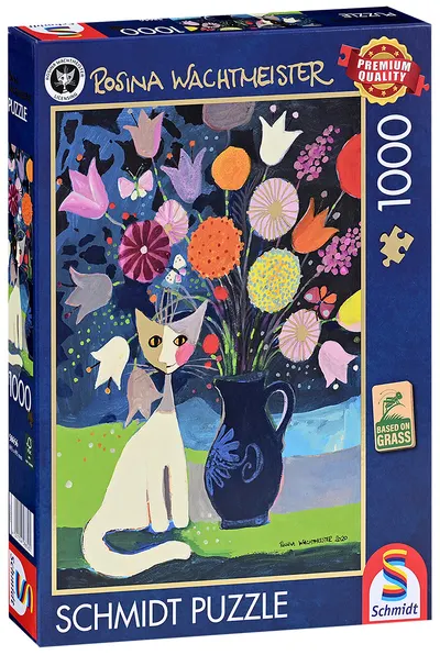 Puzzle Schmidt din 1000 piese - Pisica albă