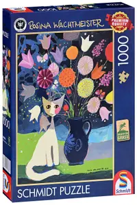 Puzzle Schmidt din 1000 piese - Pisica albă
