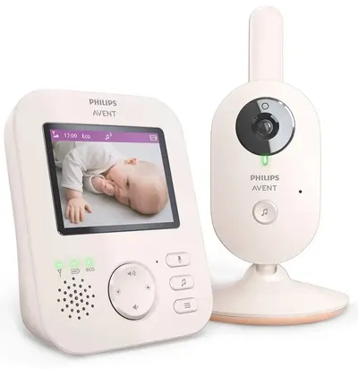 Videofon digital Philips Avent - Advanced, Coral/Cream