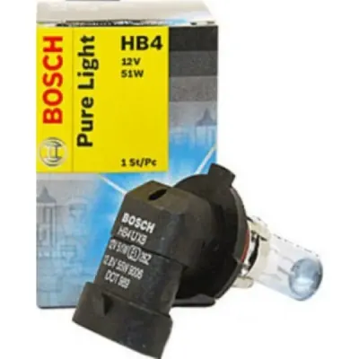 Bec auto halogen pentru far Bosch Pure Light HB4 51W 12V 1987302153
