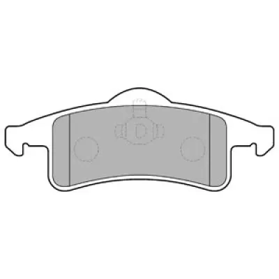 Set placute frana, frana disc DELPHI LP1558