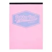 Caiet Pukka Pad Pastel, A4, 160 pagini, dictando, roz
