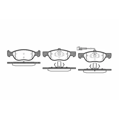 Set placute frana, frana disc ROADHOUSE 2587.11