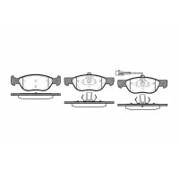Set placute frana, frana disc ROADHOUSE 2587.11