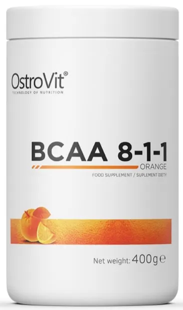 BCAA 8:1:1, portocală, 400 g, OstroVit