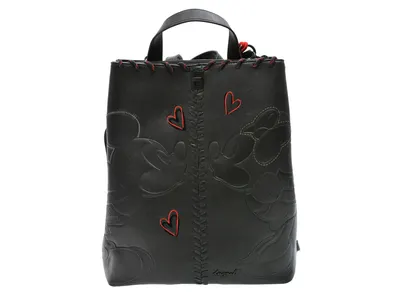 Rucsac DESIGUAL negru, SAKP43, din piele ecologica