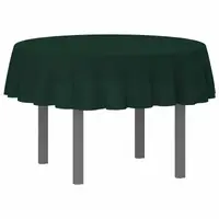 vidaXL Țesătură pentru masă Rotund Verde închis Ø 180 cm Poliester