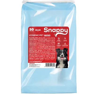 Covorase absorbante pentru caini, Snappy, 60 x 60 cm, 50 bucati