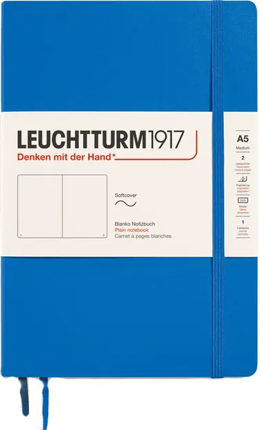Caiet Leuchtturm1917 New Colours - A5, pagini albe, Sky