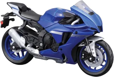 Motocicletă metalică Maisto Special Edition - Yamaha YZF-R1, cu suport , 1:18, albastru