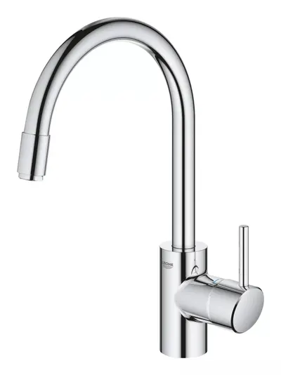 Baterie bucatarie Grohe Concetto 31212003, inalta, tip C, dus extractabil, monocomanda, Crom