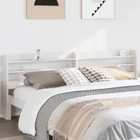 Gossi tablie de pat cu rafturi, 180 cm, lemn masiv de pin