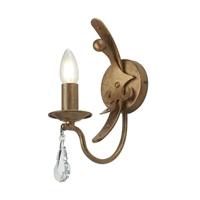 Aplica Windsor 1 Light Wall Light – Gold Patina