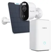 Kit camere supraveghere wireless WiFi cu panou solar si hub Reolink Argus 3E HUBXB310, 3 MP, 4 mm, IR / lumina alba 10 m, WiFi, detectie persoane / vehicule / animale, acumulator 6000mAh, microfon, difuzor, HUB inclus