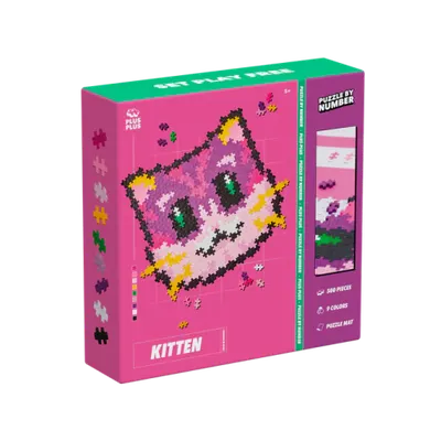 Puzzle pe numere Plus-Plus, 500 piese, Pisicuta