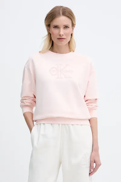Calvin Klein Jeans hanorac pentru femei din bumbac