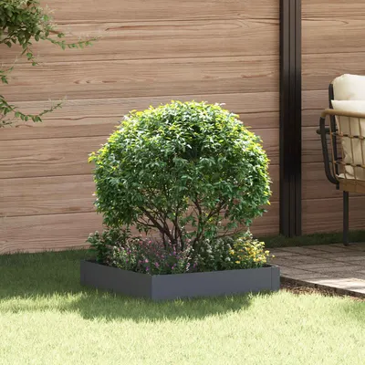 vidaXL Margine pentru gazon 60 x 60 x 20 cm Oțel Antracit