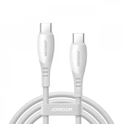 Cablu Date si Incarcare USB-C - USB-C Joyroom S-A59 Vibrant, 60W, 1.2m, Alb