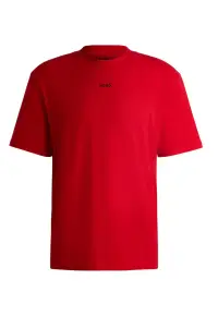 Tricou cu decolteu la baza gatului Dapolino - Rosu